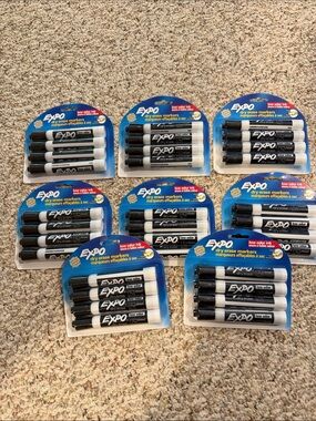 8pks Expo Black Markers